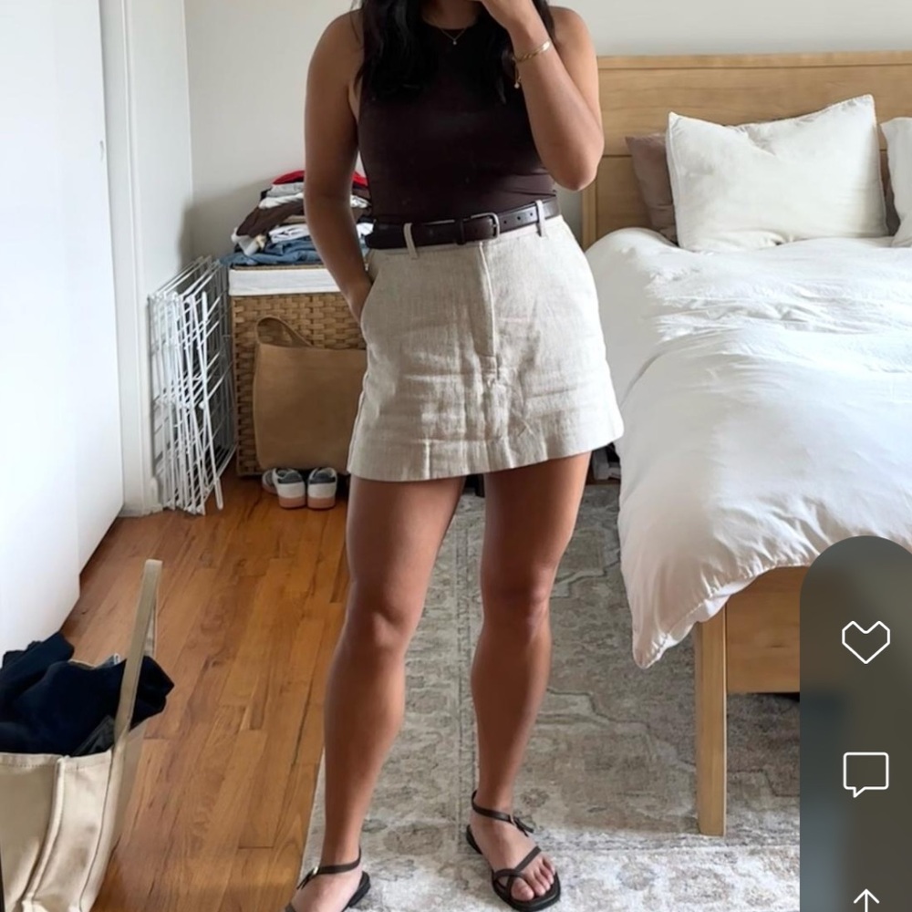 DISSH Eva Linen Skort - Natural Color - US 4
